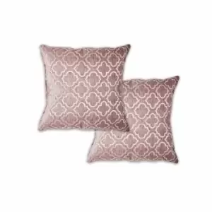 Image of Emma Barclay Pair Cushion Cover Bohemia 17 x 17" Dusky Pink