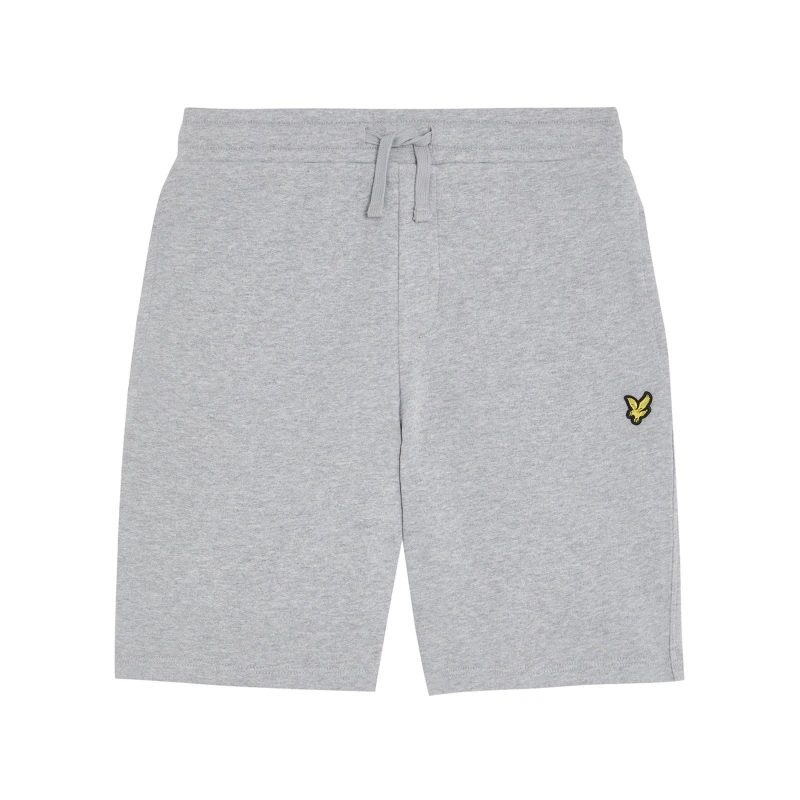 Image of Lyle and Scott Kids Fleece Jogger Shorts Grey Marl D24 male 12-13Y