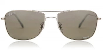 Image of Ray-Ban 3543 Sunglasses Shiny Silver 003/5J Polariserade 59mm