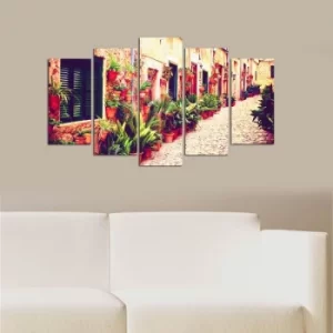 Image of 5M-83 Multicolor Decorative MDF Painting (5 Pieces)