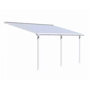 Image of Palram Olympia Patio Cover 3m x 5.46m - White Clear