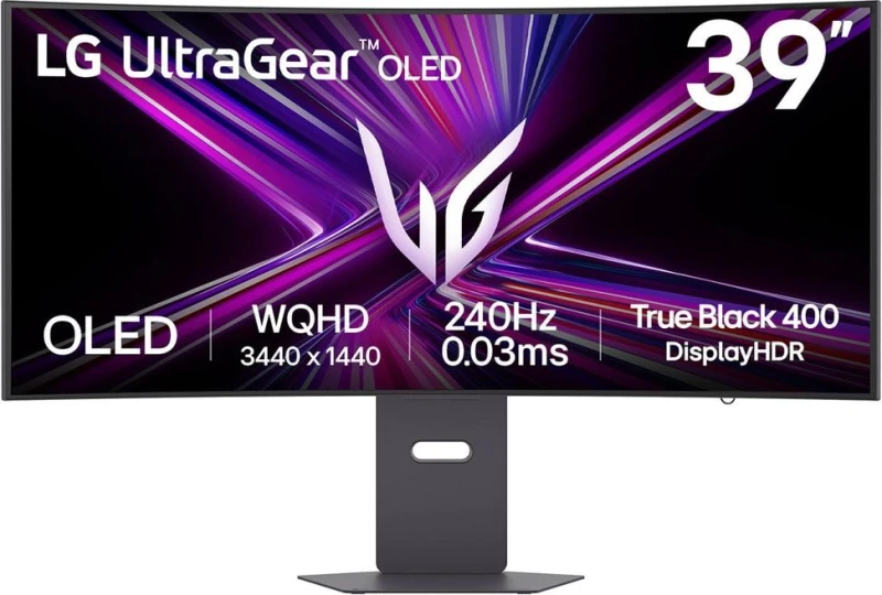 Image of LG UltraGear GX9 39GX900A-B 39 OLED WQHD 240Hz 0.03ms USB-C UltraWide Curved Gaming Monitor 39GX900A-B.AEK Black