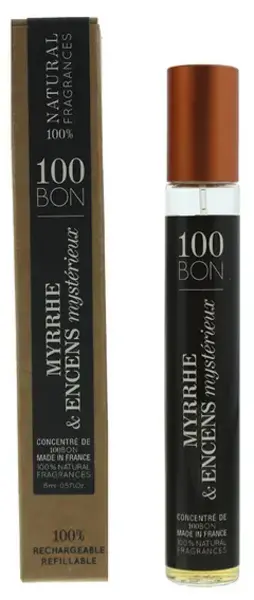 Image of 100 Bon Myrrhe and Encens Mysterieux Eau de Parfum Unisex 15ml
