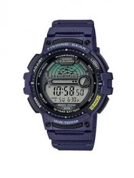 Image of Casio Casio Fishing Gear Digital Dial Blue Silicone Strap Watch