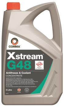 Image of Xstream G48 Antifreeze & Coolant - Concentrated - 5 Litre XSG5L COMMA