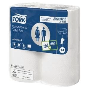 Image of Tork Conventional Toilet Roll 2-Ply 320 Sheets Pack of 36 100320