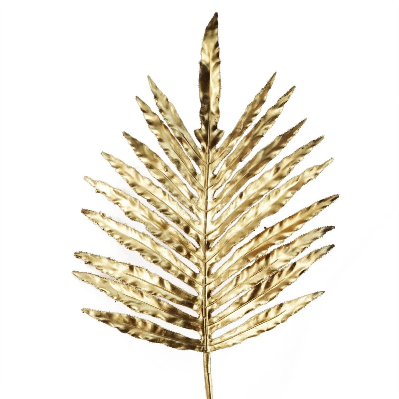 Image of Leaf Premium 95cm Gold Palm Leaf - High Quality Artificial Plant Decoration - Wired Stems - Versatile & Easy to Arrange - Limited Stock