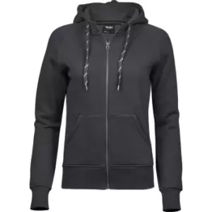 Image of Tee Jays Womens/Ladies Fashion Zip Hoodie (M) (Dark Grey)