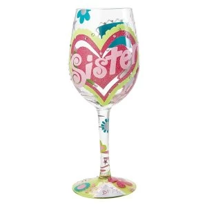 Image of Lolita Love My Sister My Bff Wine Glass
