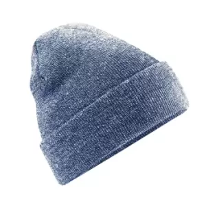 Image of Beechfield Unisex Adults Original Cuffed Beanie (One Size) (Heather Admiral Navy)