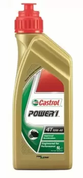 Image of Power 1 4T - 4 Stroke - 10W-40 - Semi Synthetic - 1 Litre 15043E Castrol