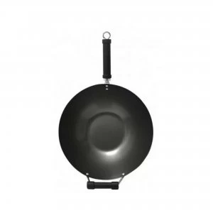 Image of 35cm Black Long Handled Wok
