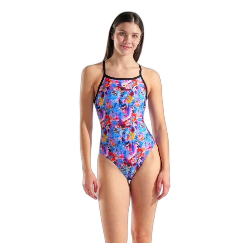 Image of Womens 1 Piece swimsuit Arena Memories Lightdrop Back Rose Female 40