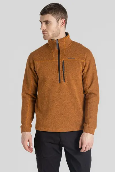 Image of Craghoppers Pumpkin Spice Torney Ii Half Zip Fleece Orange Male L 202061UK