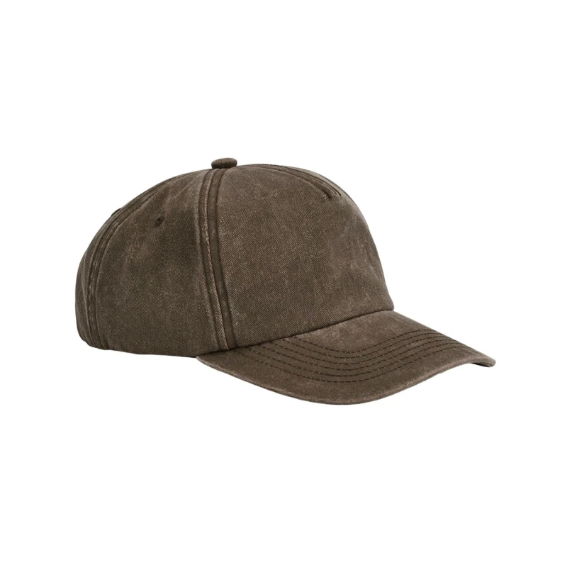 Image of Beechfield Beechfield Men 5 Panel Relaxed Fit Cap in Brown Brown One Size Male 5063527213372