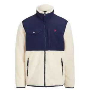 Image of Polo Ralph Lauren Sherpa Full Zip Jacket - Cream