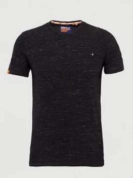 Image of Superdry Orange Label Vintage Embroidery Tee, Black, Size 2XL, Men