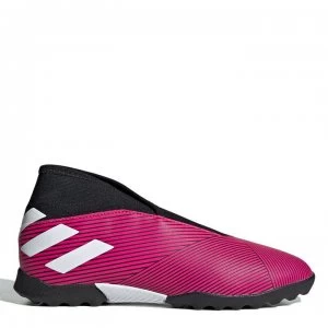 Image of adidas Nemeziz 19.3 Junior Laceless Astro Turf Trainers - ShockPink/Black