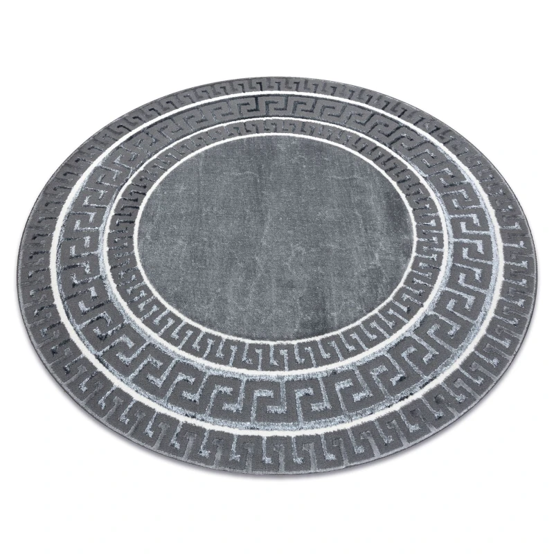 Image of RugsX Allure Rug in Grey Size: 150cm diameter Grey Unisex 150cm diameter