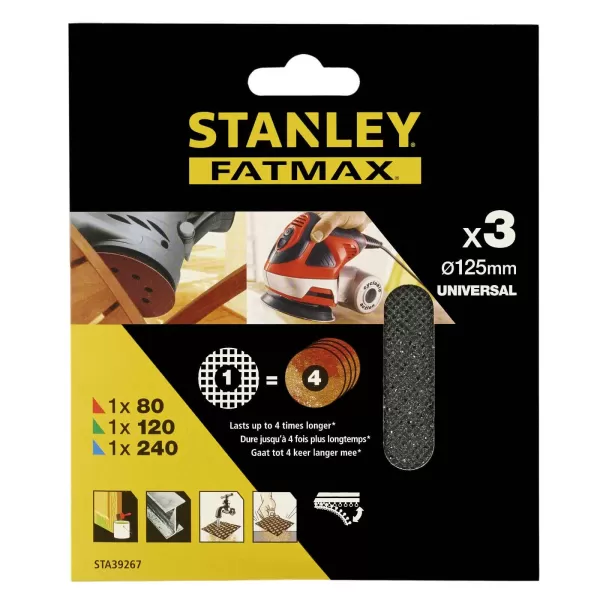 Image of Stanley Fatmax 125mm ROS Sheet MESH Mixed Pack - STA39267-XJ
