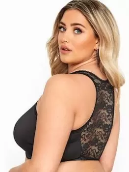 Image of Yours Front Fastening Bra - Black, Size 20, Women