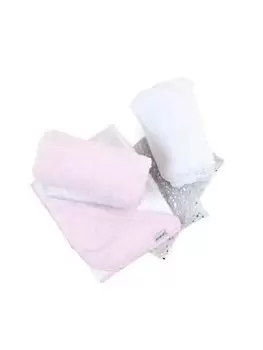 Image of Clair De Lune Marshmallow Baby Gift Bag- Pink (Marshmallow Hooded Towel, Travel Wash Mit and Changing Mat, Marshmallow Blanket), Pink