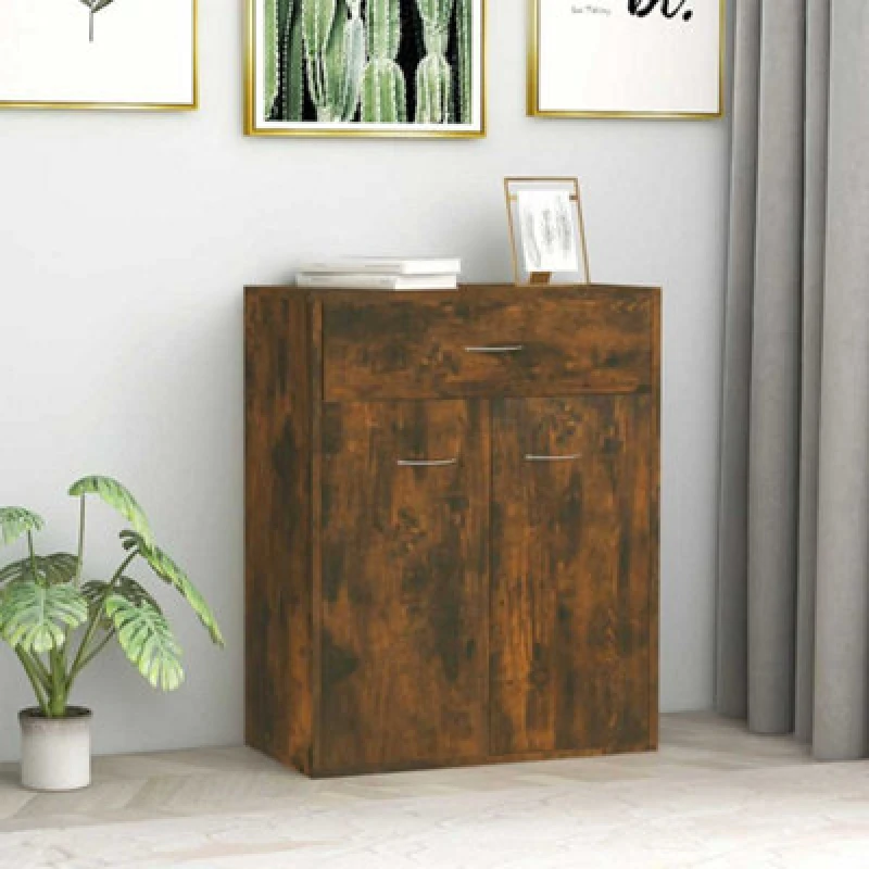 Image of VIDAXL Sideboard Smoked Oak 60x30x75cm Engineered Wood Vidaxl 8720286975893