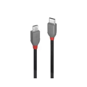 Image of Lindy 2m USB 2.0 Type C to Micro-B Cable Anthra Line