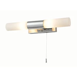 Image of Spa Aries Chrome Double Bathroom Wall Light - 80W