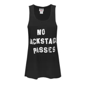 Image of Junk Food Womens/Ladies No Backstage Passes Vest (L) (Black)