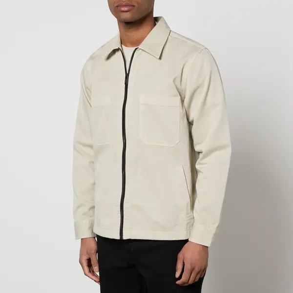 Image of BOSS Orange Luddy Cotton-Twill Jacket - M Beige Coats and Jackets male 50514559-271 M