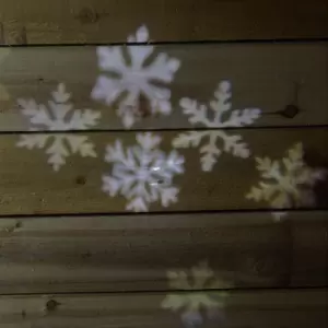 Image of Cool White LED Rotating Snowflake projector