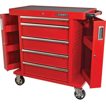 Image of Kennedy - RED-36' 5 Drawer Roller Cabinet
