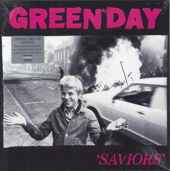 Image of Green Day Saviors - 180 Gram Vinyl + Poster - Sealed 2024 UK vinyl LP 093624870692