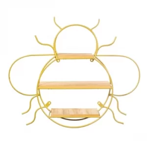 Image of Sass & Belle Antique Gold Bee Shelf