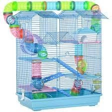 Image of Pawhut 5 Tier Hamster Cage Carrier