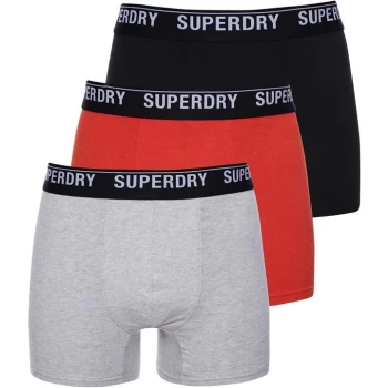 Image of Superdry 3 Pack Boxers - Blk/Org/Gry N2H