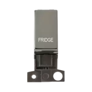 Image of Click Scolmore MiniGrid 13A Double-Pole Ingot Fridge Switch Black Nickel - MD018BN-FD