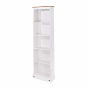 Image of Corona White Tall Narrow Bookcase