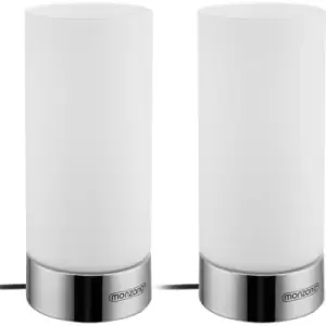 Image of Table Lamp Set Of 2 Bedside Lamp Design Desk Light Touch 3 Brightness Levels Living Room Lamp Light 2er Set Golau (de) - Monzana