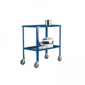Image of Slingsby VFM Service Trolley 2-Tier With 125mm Castors Blue 306750
