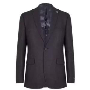 Image of Ted Baker Structured Flannel Jacket - Blue