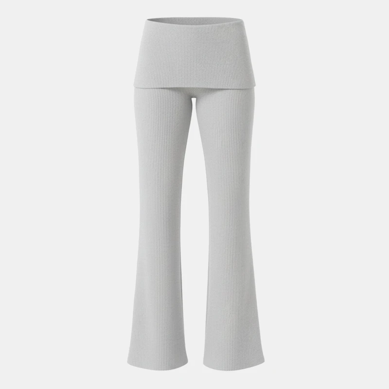 Image of USA Pro x Sophie Habboo Rib Flared Legging - Grey Grey 10