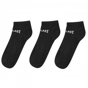 Image of Everlast 3 Pack Trainer Socks Ladies - Black