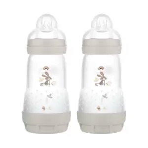 Image of MAM Easy Start Anti-Colic Bottle Grey Twin Pack
