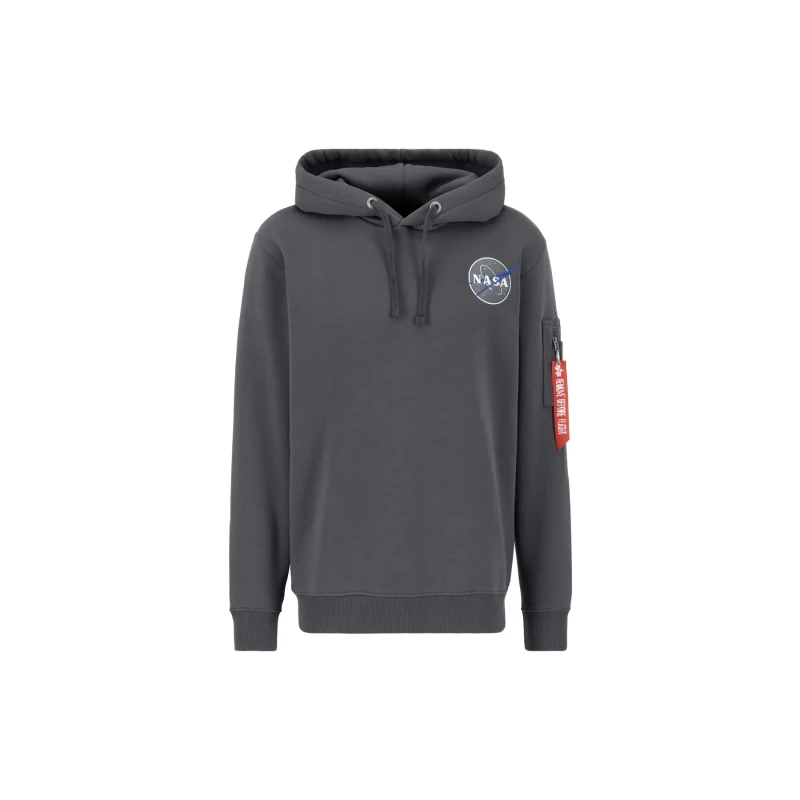 Image of alpha industries Hooded sweatshirt Alpha Industries Nasa Orbit Gris Male S