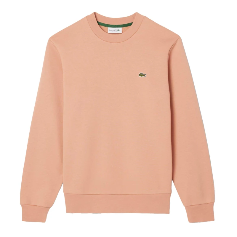 Image of Lacoste Fleece Crew Neck Sweatshirt Orange male XS