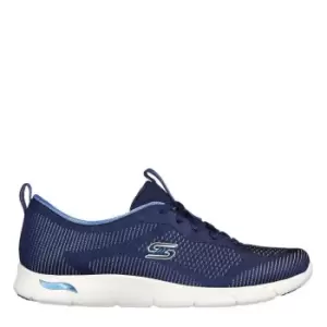 Image of Skechers Sandwich Mesh Lace-Up W - Blue