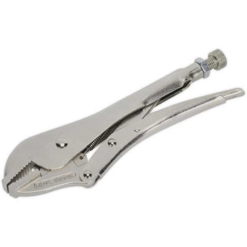 Image of Loops 230mm Locking Pliers - Straight Deeply Serrated 45mm Jaws - Hardened Teeth Multi