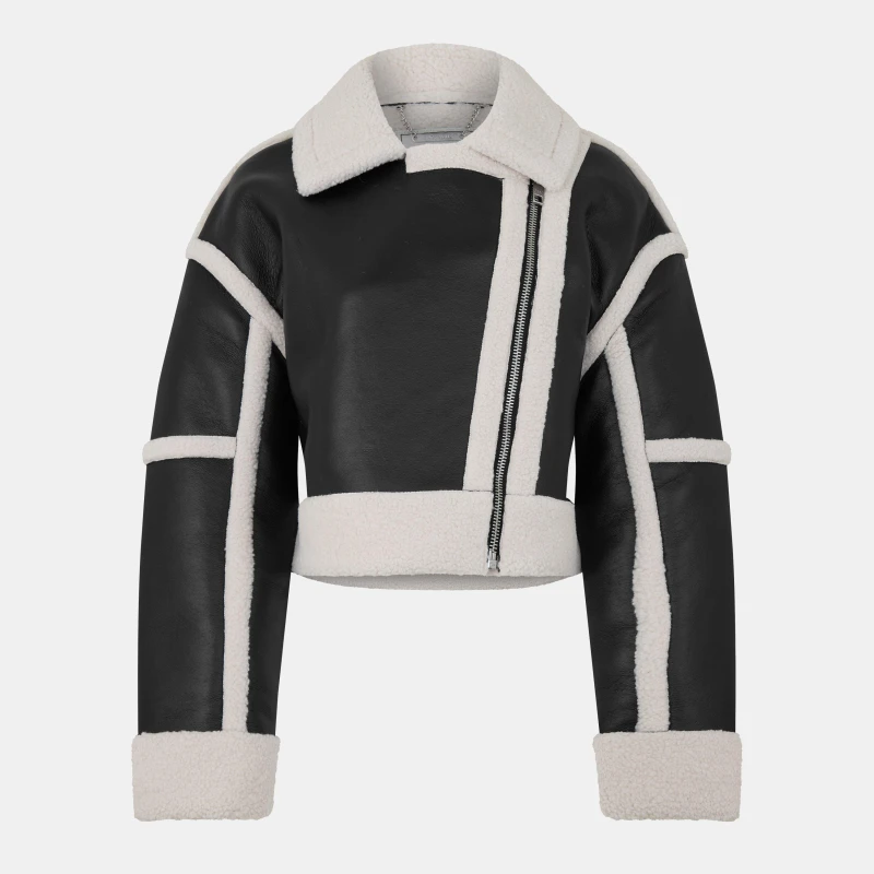 Image of Jack Wills Borg Aviator Jacket - Black 6